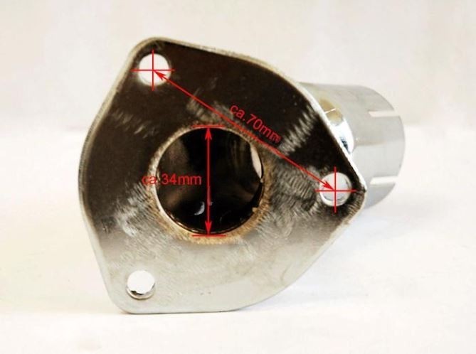 (12D2c) Uitlaatflens egl motor mad max eglmotor