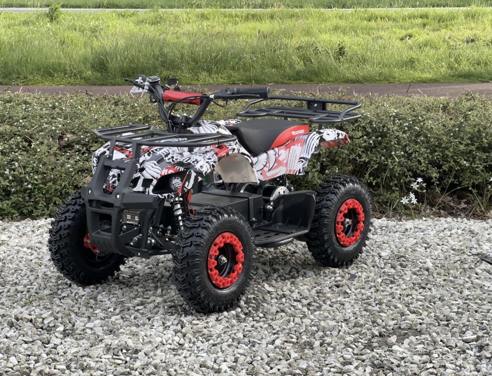 Eco Kinderquad 1200W Gepard Reaper offroad profile graffiti/red
