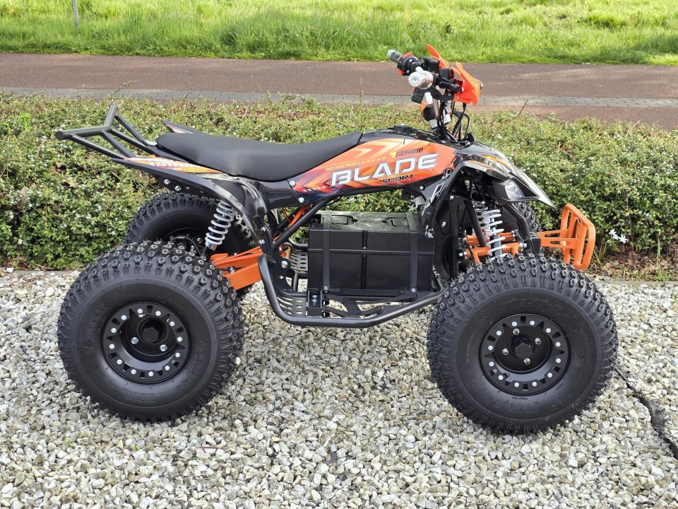 Elektrische Kinderquad Gepard Blade1500W 60V Cardan orange 8'' XXL banden