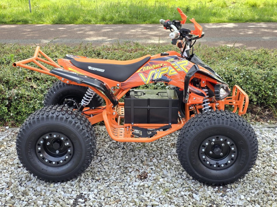 Elektrische Kinderquad Gepard Viper 1500W 60V Cardan orange 8'' XXL banden	
