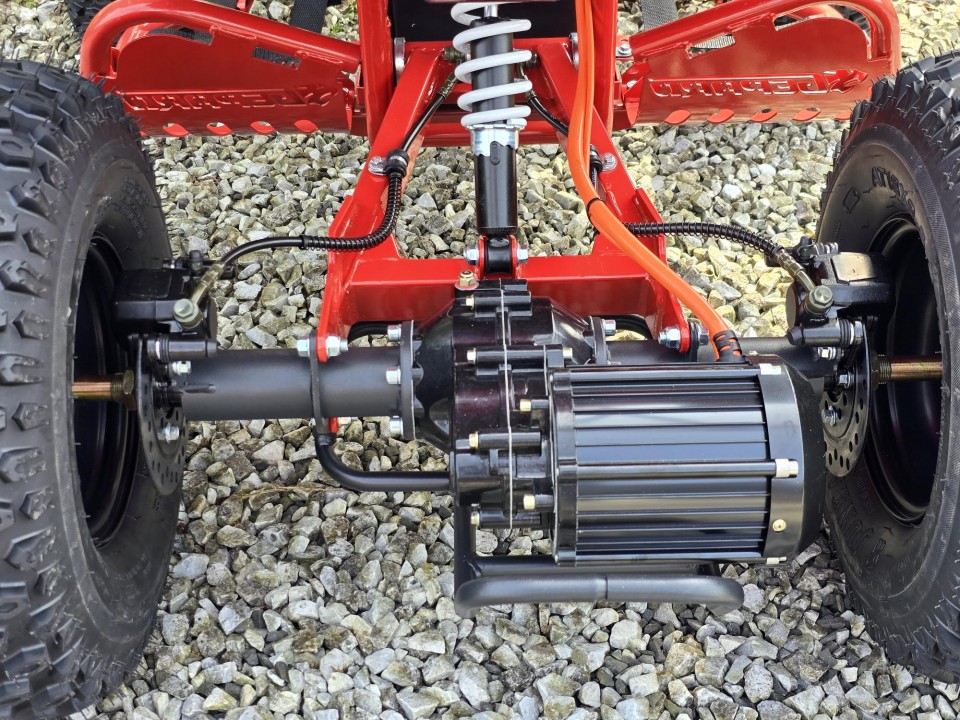 Elektrische Kinderquad Gepard Viper 1500W 60V Cardan red 8'' XXL banden	