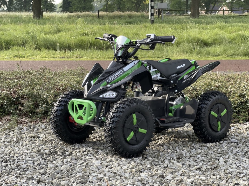Eco Kinderquad 1000W Gepard Tornado offroad profile green