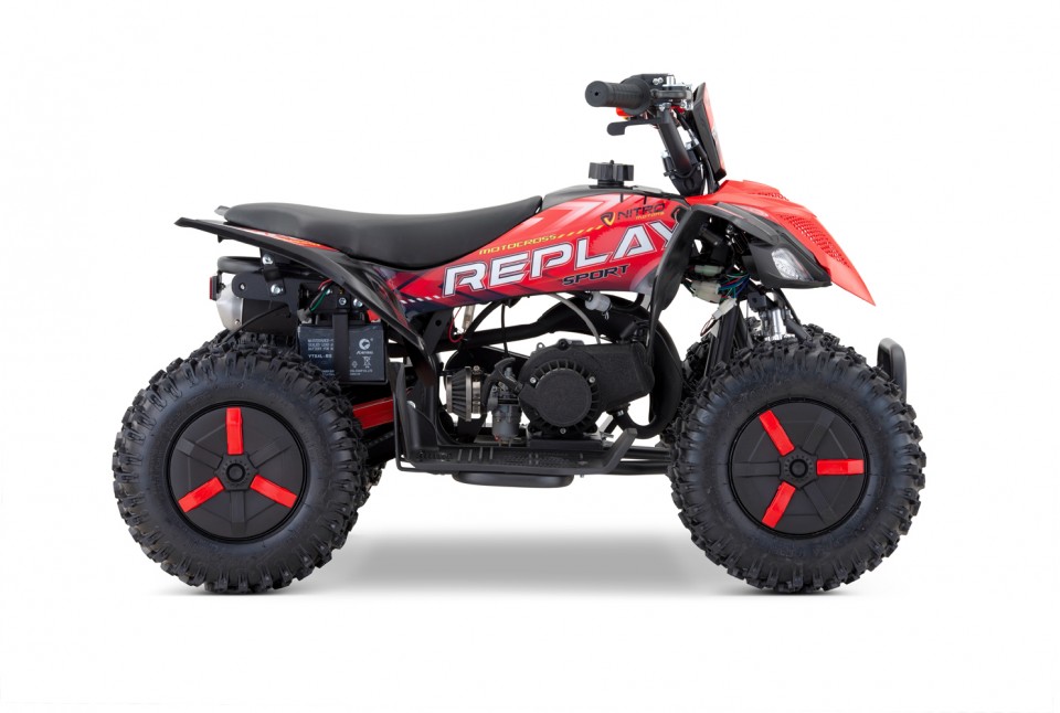 Kinderquad 49cc Replay E-start snowy-prfile L sport 