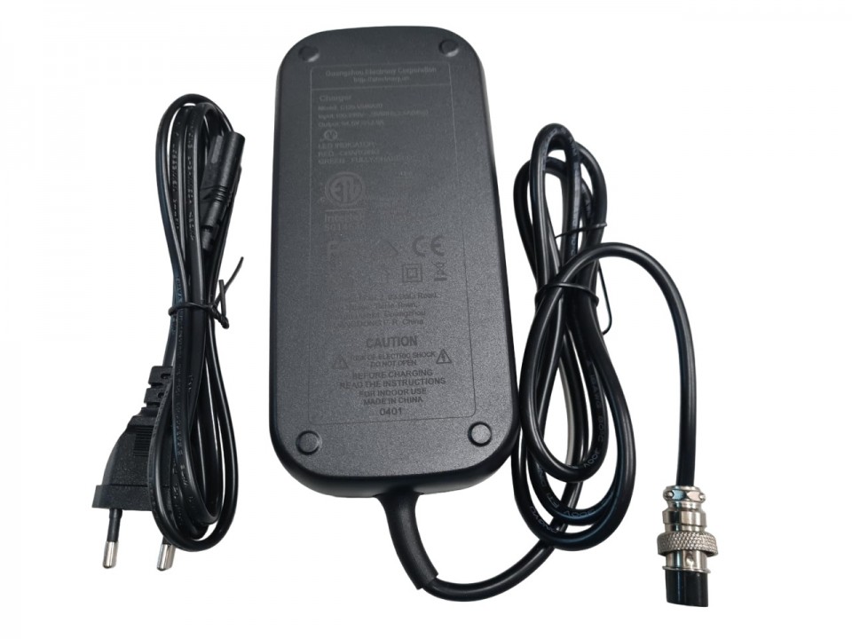 (7i6b) 54.6V 2A accu oplader lithium Madox 1300 watt