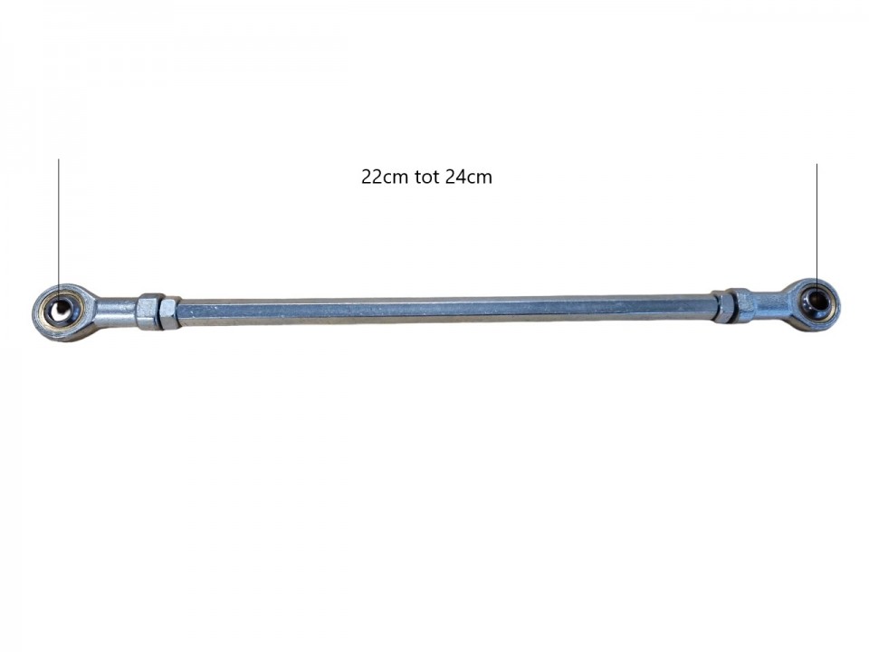 (206A3c) voetrem verbinding stang 32 tot 34 instelbaar