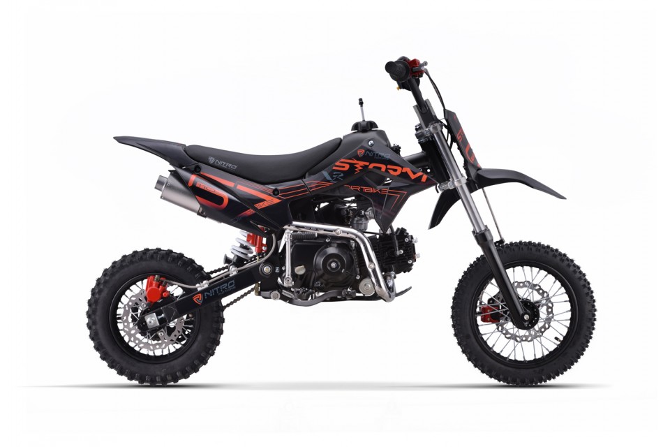 Dirtbike 110cc Storm V3 12/10 Semi Aut e-start + kickstart