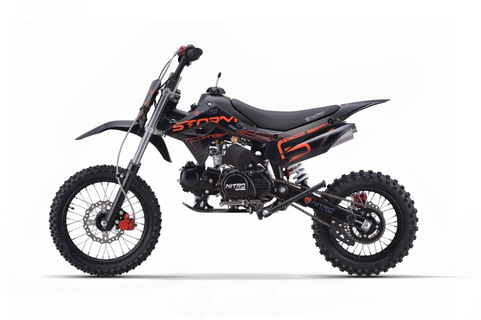 Dirtbike 110cc Storm V3 14/12 Semi Aut e-start + kickstart