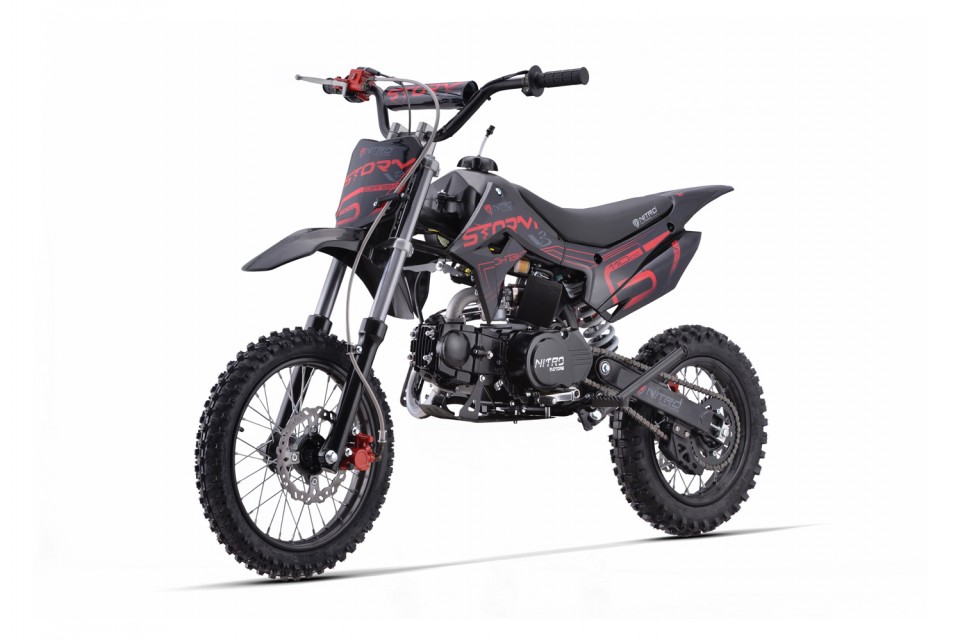 Dirtbike 110cc Storm V3 14/12 Semi Aut e-start + kickstart