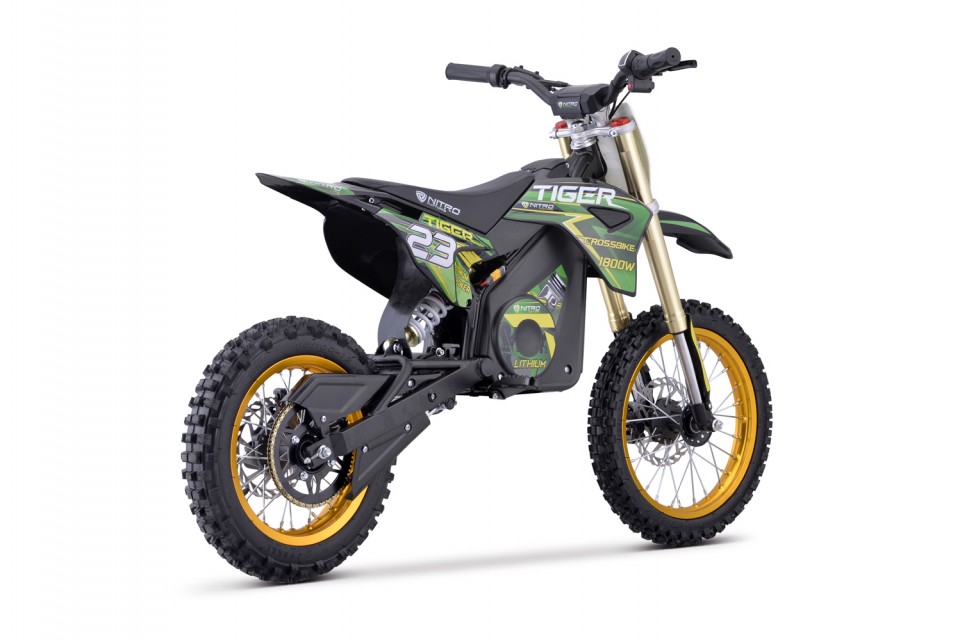 Eco Dirtbike 1800W Tiger DLX Lithium 13ah borstelloos