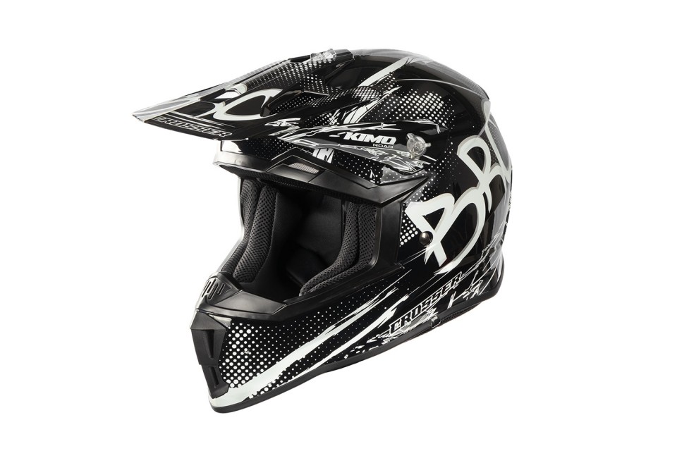 KIMO BRO Kinder Crosshelm Helm Sport Black ECE