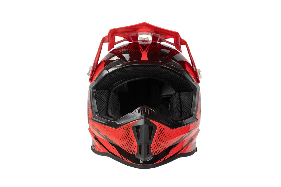 KIMO BRO Kinder Crosshelm Helm Sport Rood ECE 