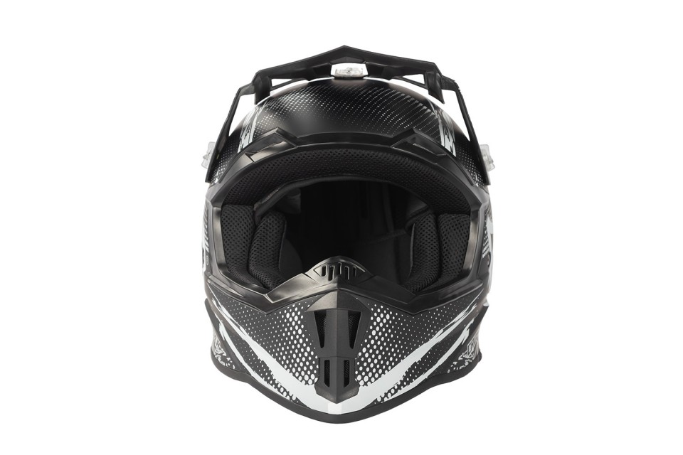 KIMO BRO Kinder Crosshelm Helm Sport Mat-Black ECE
