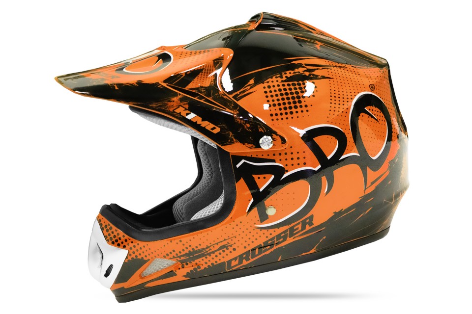 KIMO BRO Kinder Crosshelm Helm Sport Orange
