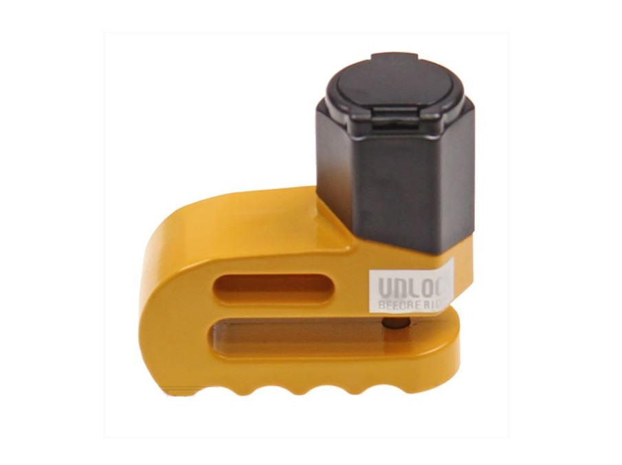 (92-2-a) Schijfremslot MKX mini 5.5mm geel