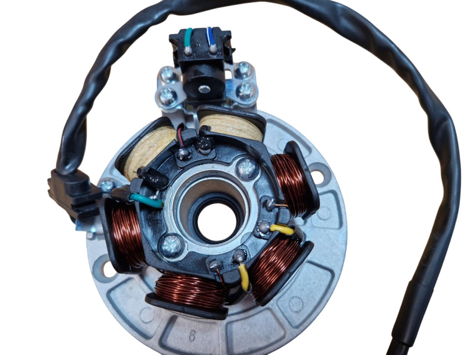 (3A3d) Ontsteking 6 spoelen incl. vliegwiel