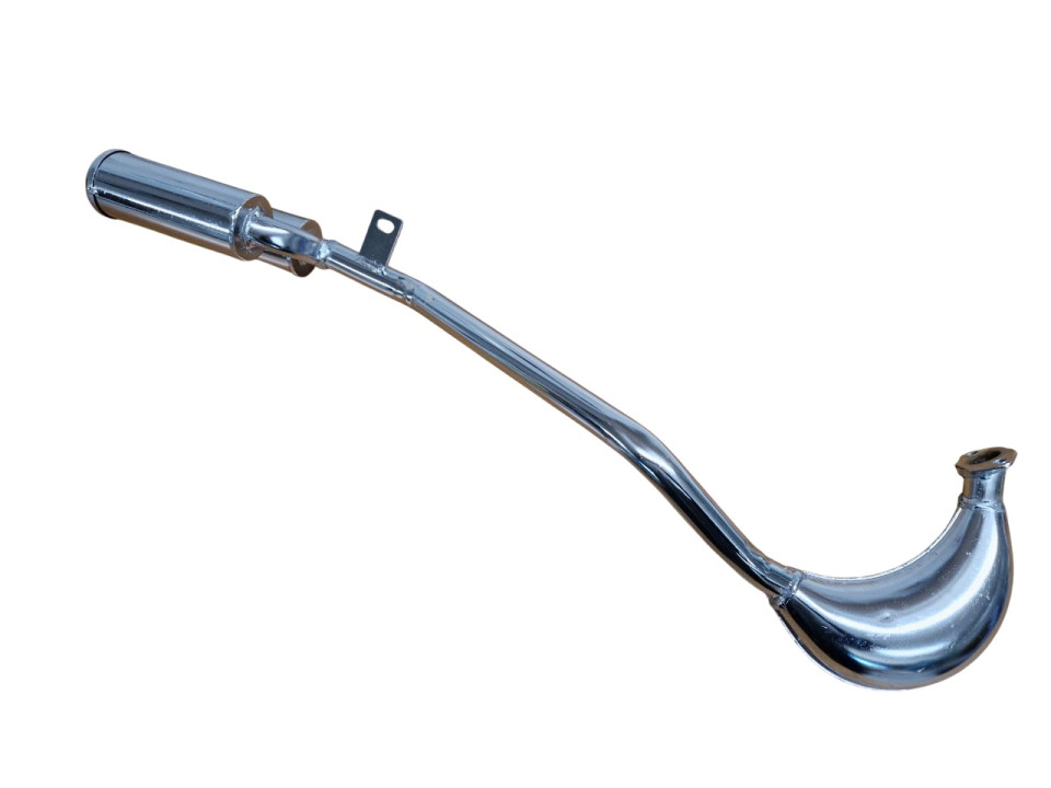 (25D4a) Uitlaat dubbele demper 2-takt