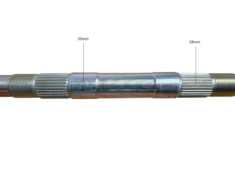 (28A2b) Achteras lengte ca. 650mm ATV