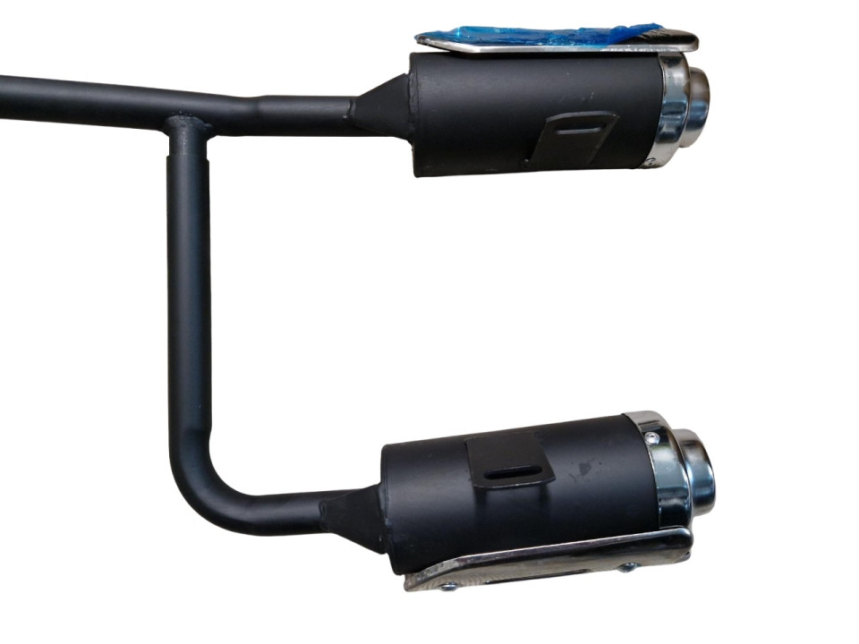 (25A4b) uitlaat dubbele demper ATV