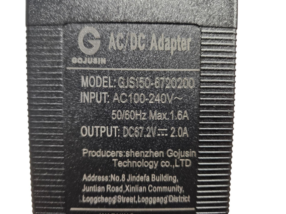 (7i1a) Accu oplader 60V 2.0A