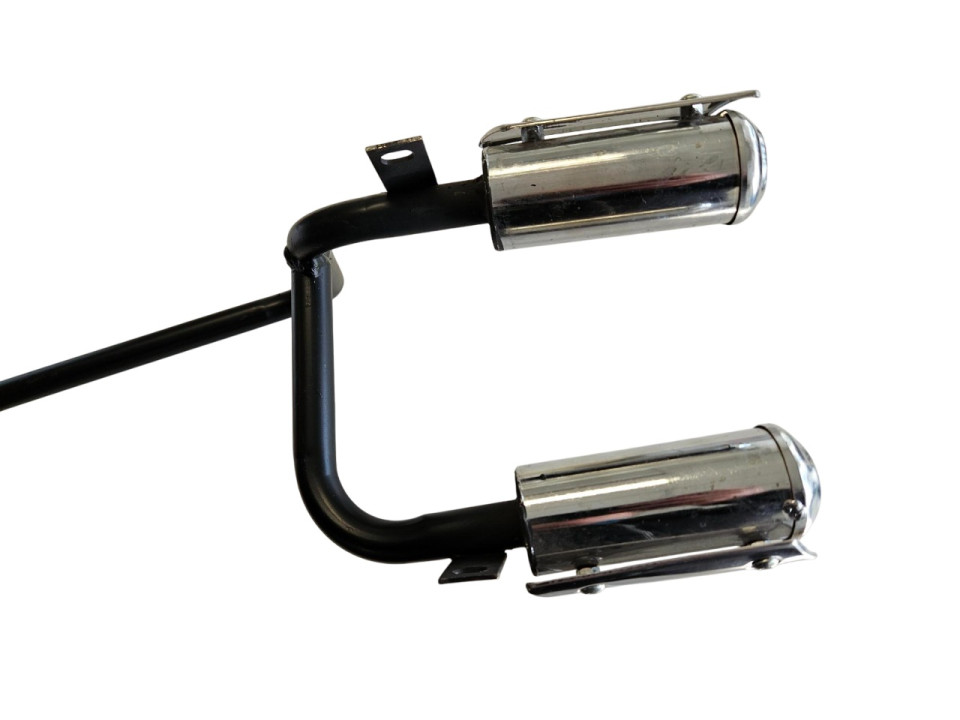 (24Z3a) Uitlaat dubbele demper 2-takt Madox