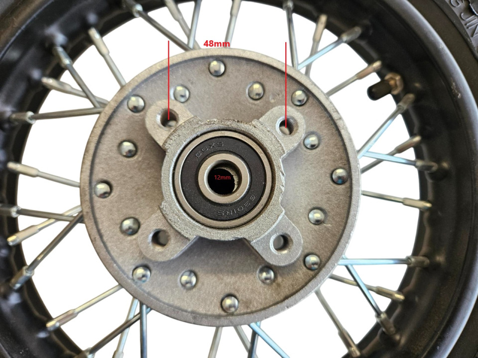(209D4b) 10 inch velg + band (achter)