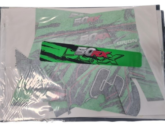 (20C2a) Stickerset 'ORION' RX50 groen