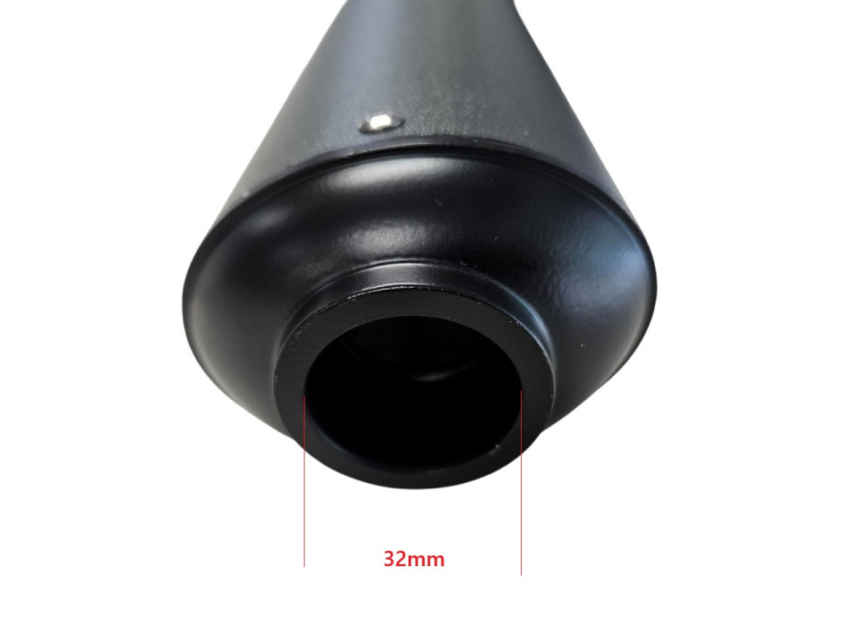 (14D3b) Uitlaat met einddemper en beugel