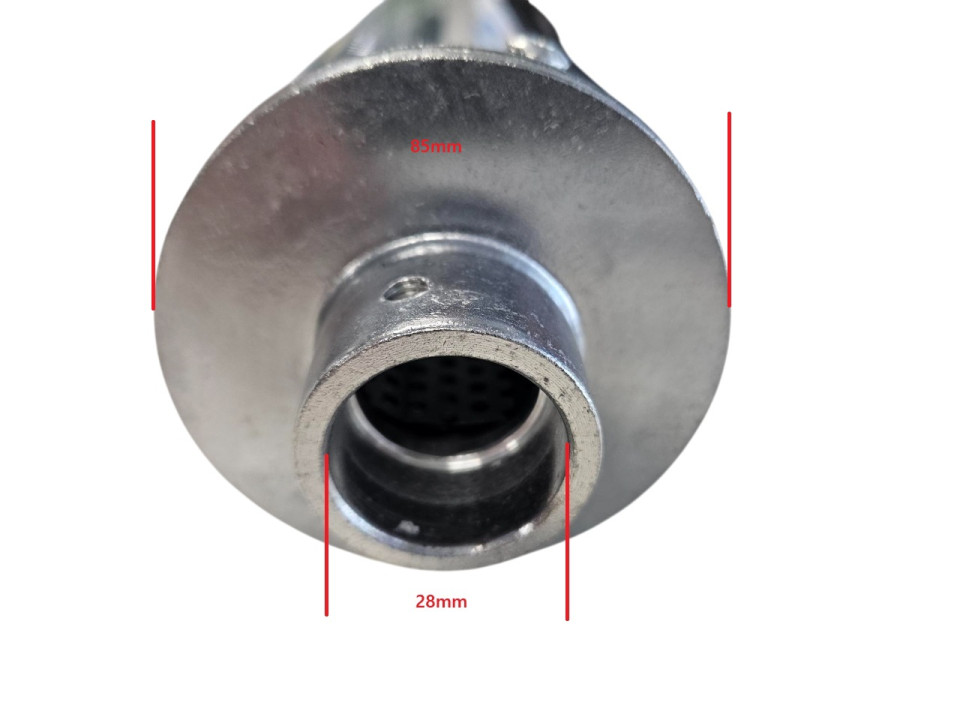 (25D3a) Uitlaat 125cc Orion MRR lengte ca. 89cm