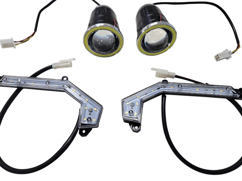 (7A1b) complete koplampset met dagrijverlichting led