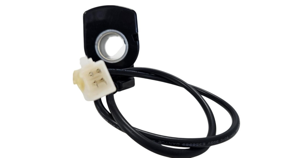 (4A6c) Gashendel Diky loopfiets 24V met batterij indicatie