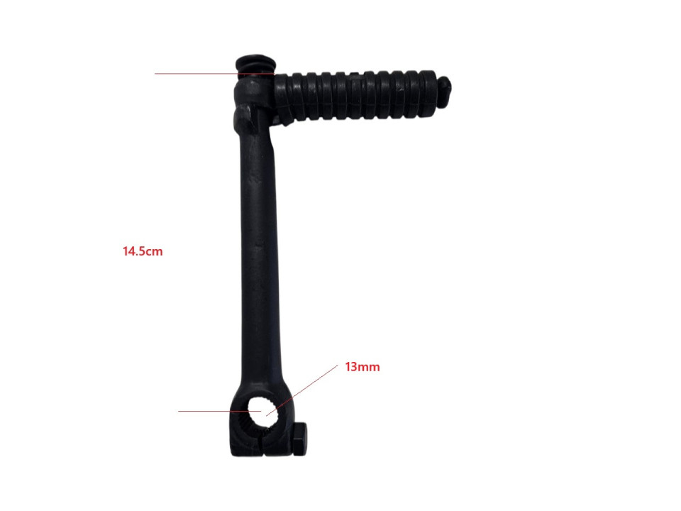 (15A5b) Kickstarter (lengte ca.145mm) 13mm as