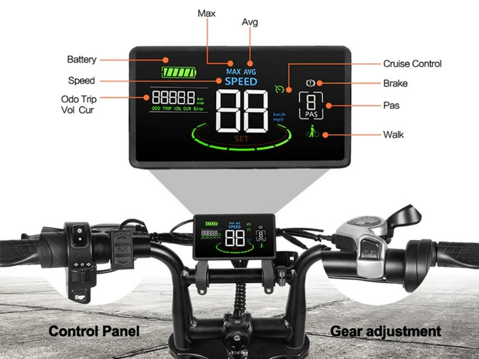 QM V20 Pro Daily Usual - Grijs - elektrische fatbike