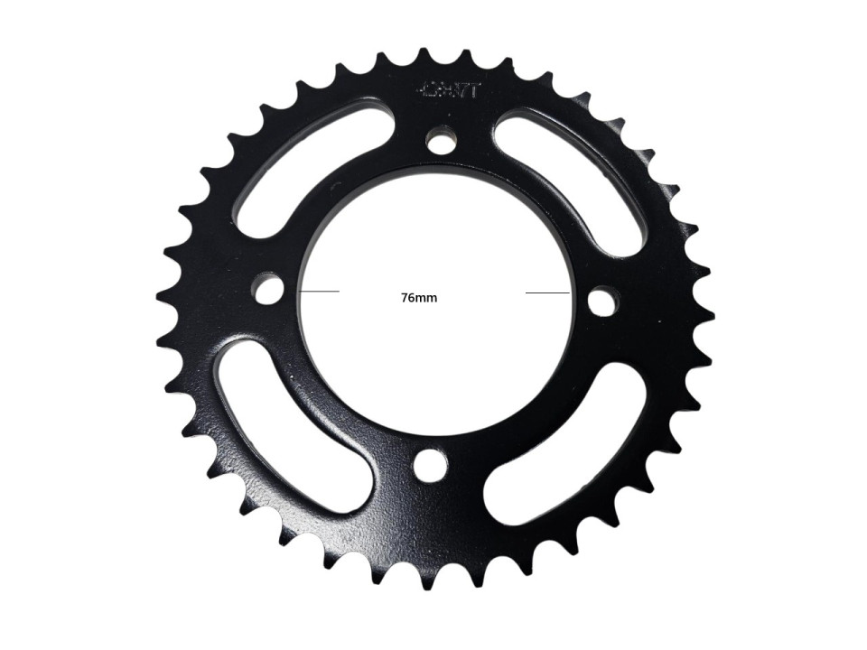(14C5a) Achtertandwiel 428 - 37 tands (as 76 / steek 65)