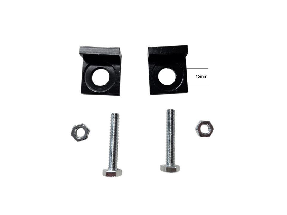 (5K2a) Kettingspannerset Dirtbike 15mm as met stelbouten