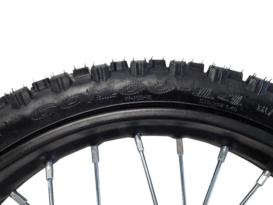 (209A1a) 14 inch velg + band as 12mm (voor)