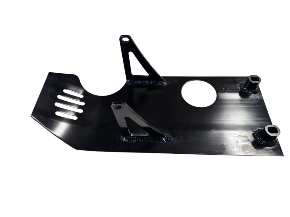 (11L3a) Dirtbike bodemplaat aluminium kleur zwart