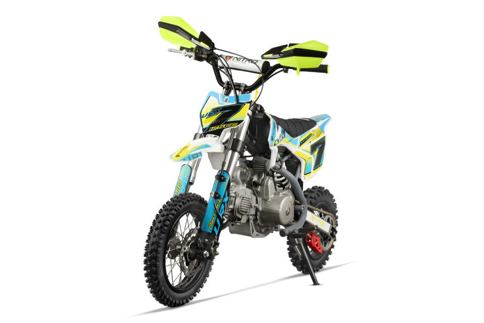 Dirtbike 125cc Chilly UX URX 12/10 E-Start Automaat Blauw
