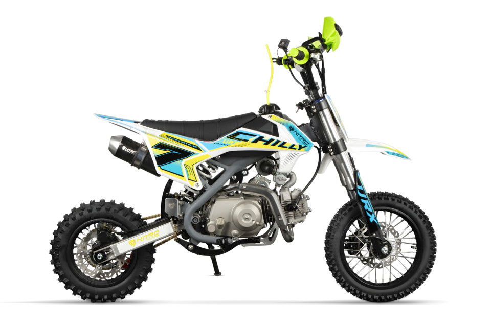 Dirtbike 125cc Chilly UX URX 12/10 E-Start Automaat Groen