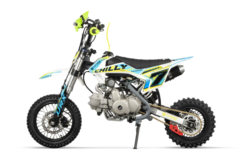Dirtbike 125cc Chilly UX URX 12/10 E-Start Automaat Groen