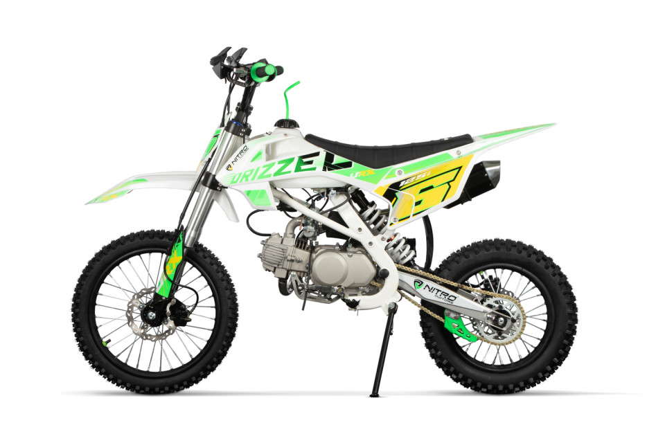 Dirtbike 125cc Drizzel UX URX 17/14 Kick Start green