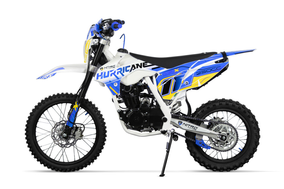Dirtbike Hurricane UX URX 19/16 Kick + E-Start blue