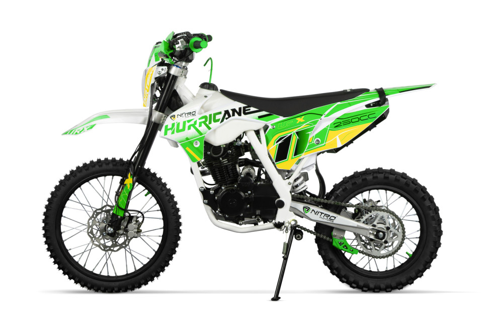Dirtbike Hurricane UX URX 19/16 Kick + E-Start green