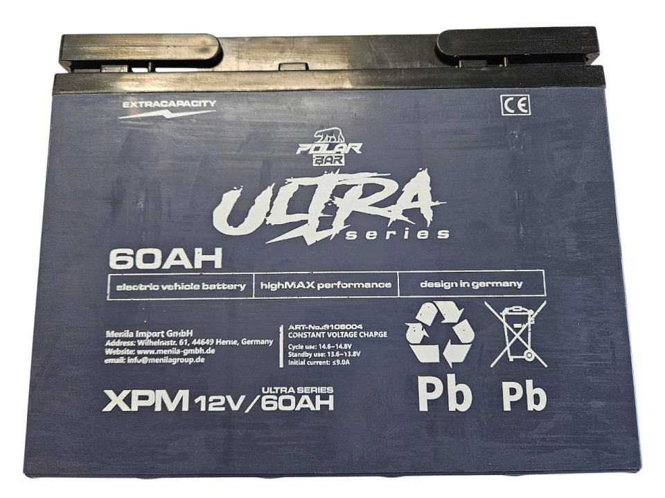 (27i4d) Accu 12 volt 60 Ah