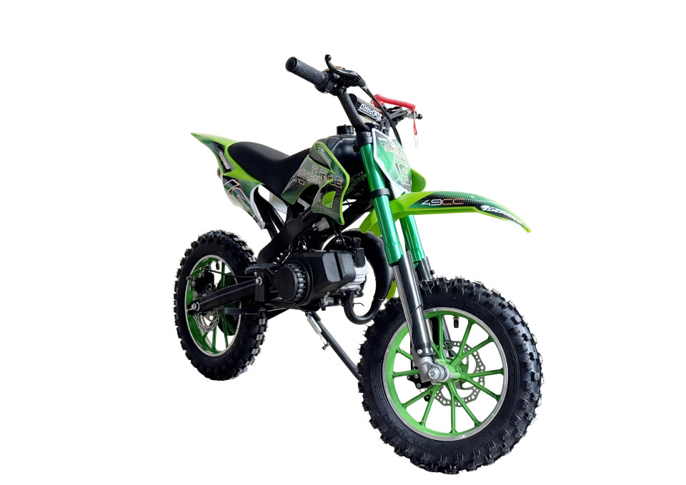 MiniCrosser dirtbike Gepard Turtle Rider 10/10 49cc Green