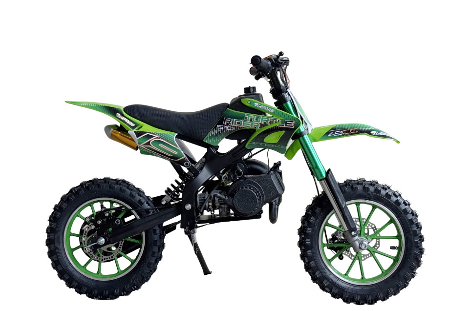 MiniCrosser dirtbike Gepard Turtle Rider 10/10 49cc Green