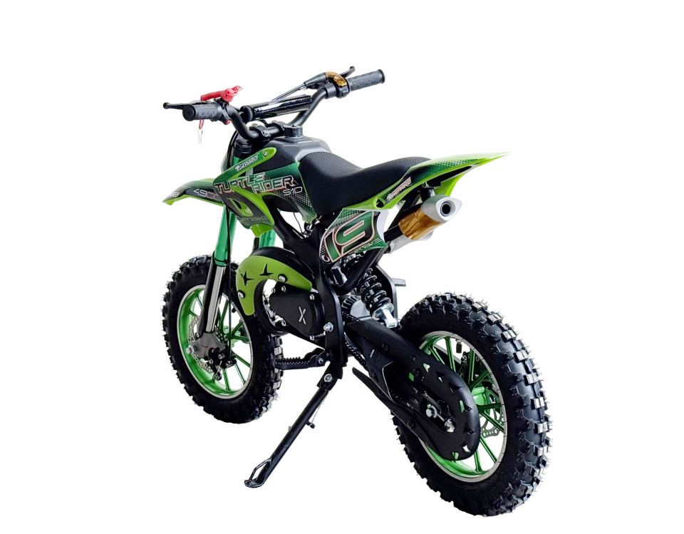 MiniCrosser dirtbike Gepard Turtle Rider 10/10 49cc Green
