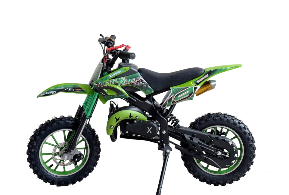 MiniCrosser dirtbike Gepard Turtle Rider 10/10 49cc Green