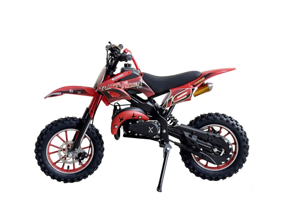 MiniCrosser dirtbike Gepard Turtle Rider 10/10 49cc Red