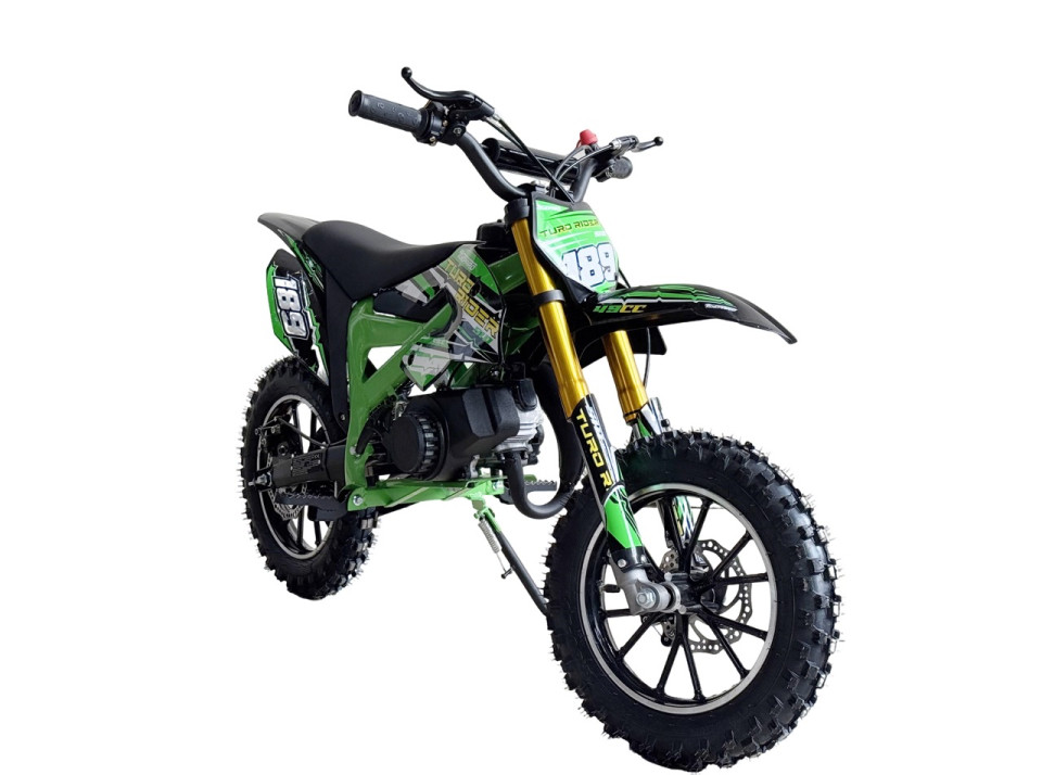 MiniCrosser dirtbike Gepard Turo Rider 10/10 49cc Green