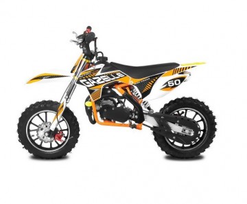 Mini crosser 49cc Gazelle CR DLX 10 orange e-start 